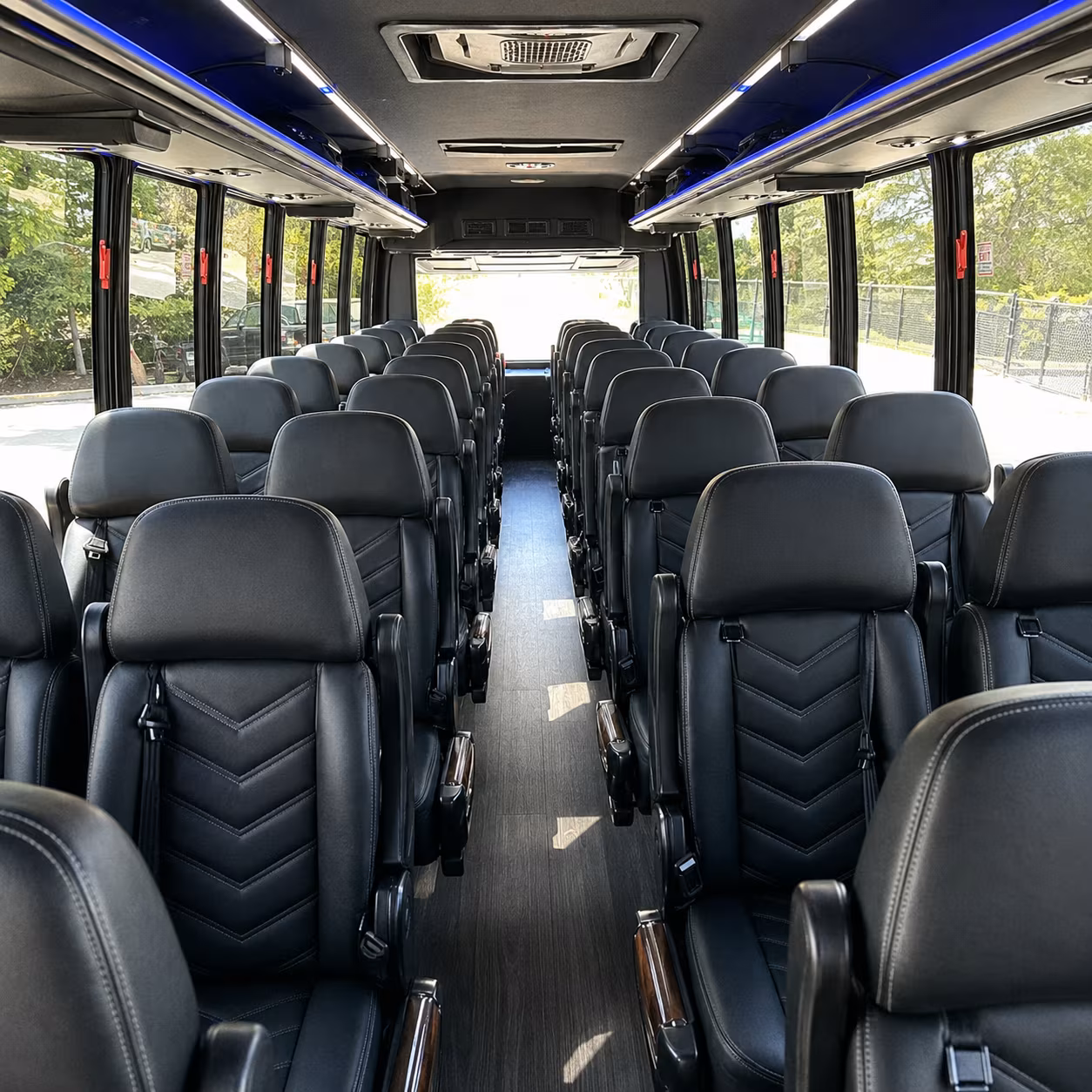 pasco 35 passenger minibus interior
