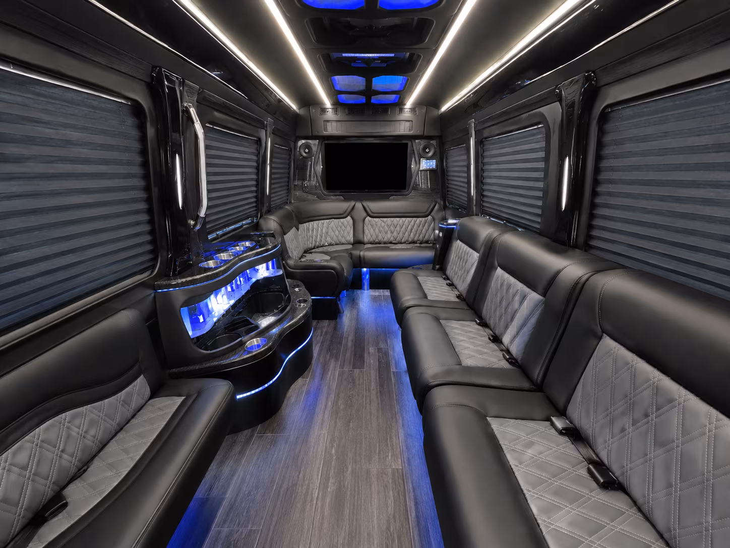 pasco 50 passenger party bus interior