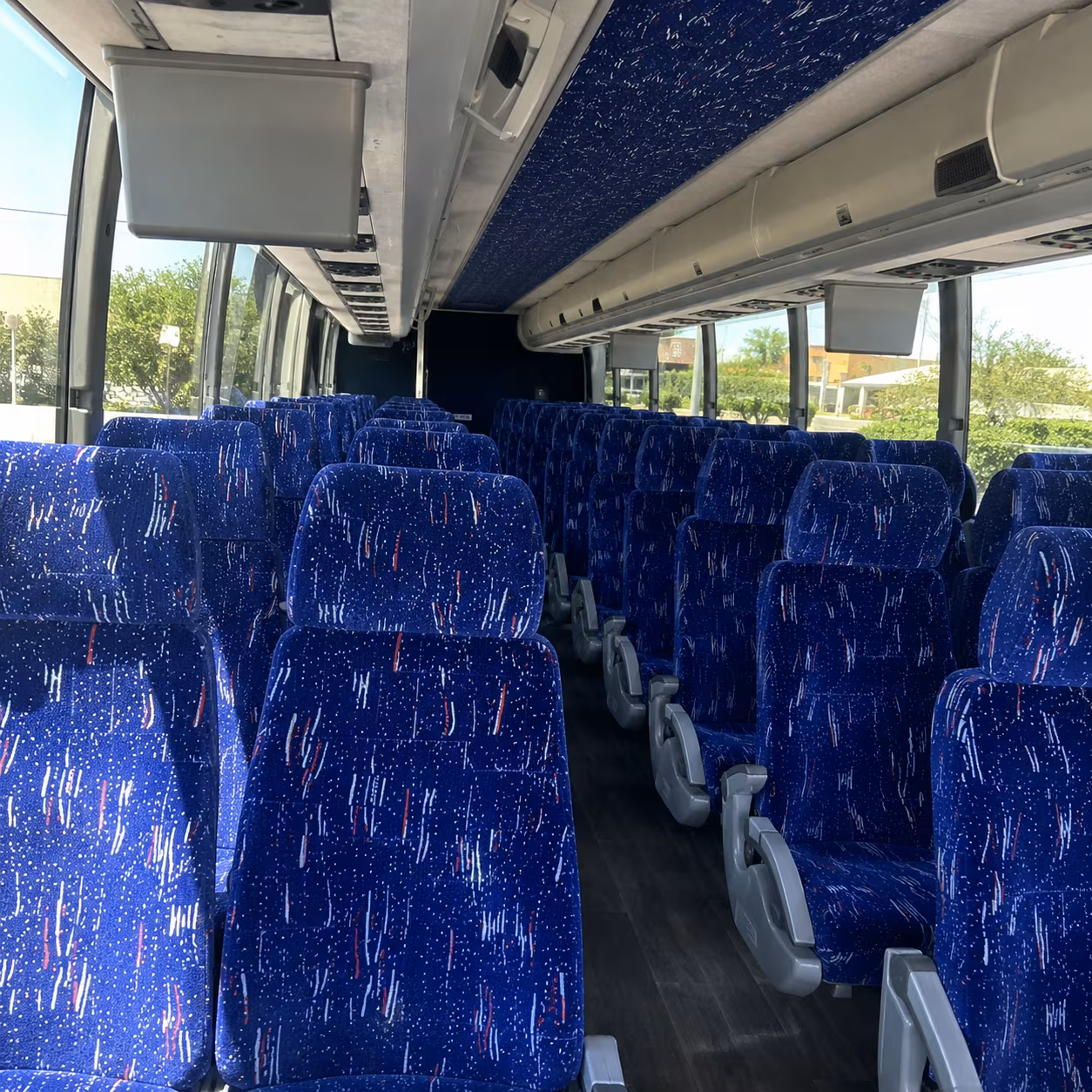 pasco 56 passenger charter bus inside