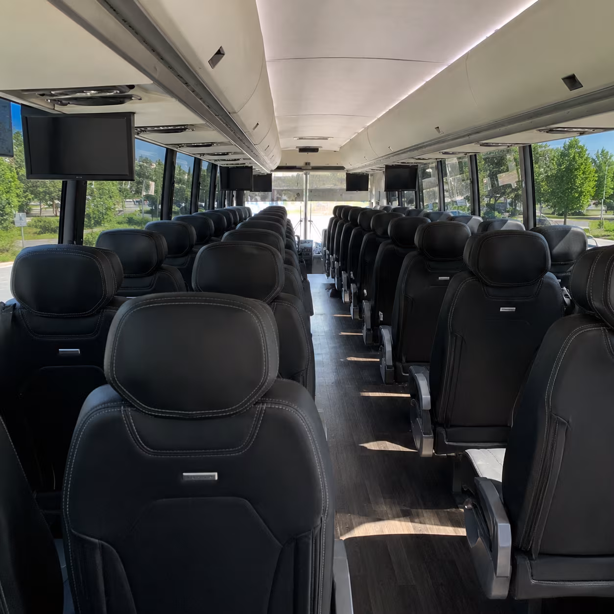 pasco 56 passenger charter bus interior